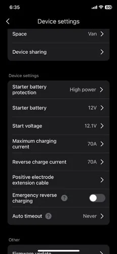 Screenshot of EcoFlow app